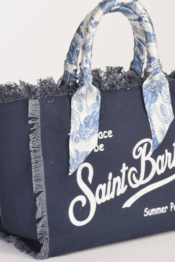 Saint Barth Borsa Vanity Blu/bianco Donna - 3
