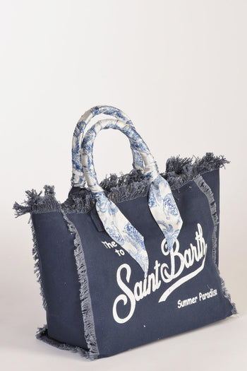 Saint Barth Borsa Vanity Blu/bianco Donna - 4