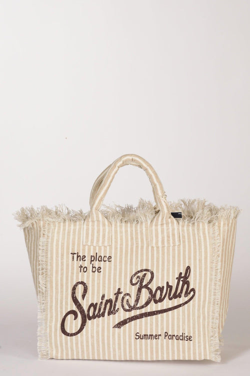Saint Barth Borsa Vanity Beige/marrone Donna