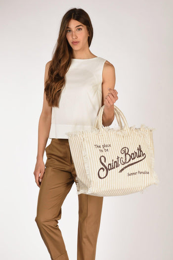 Saint Barth Borsa Vanity Beige/marrone Donna - 2