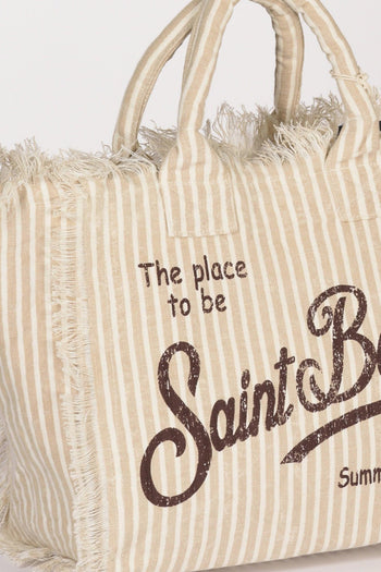Saint Barth Borsa Vanity Beige/marrone Donna - 4