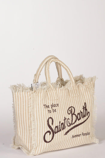 Saint Barth Borsa Vanity Beige/marrone Donna - 5