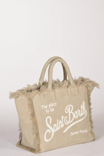 Saint Barth Borsa Vanity Beige/bianco Donna - 3