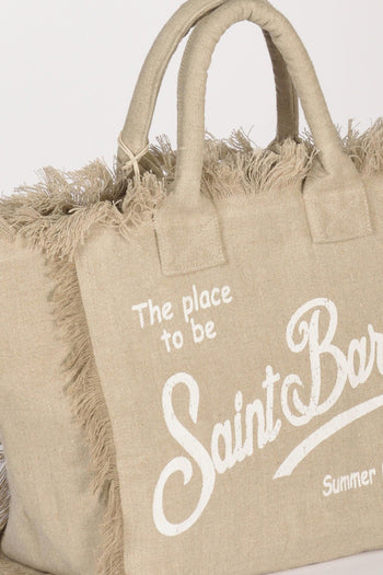 Saint Barth Borsa Vanity Beige/bianco Donna - 4