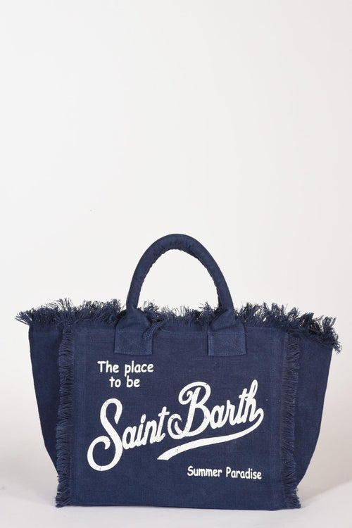 Saint Barth Borsa Vanity Blu Donna