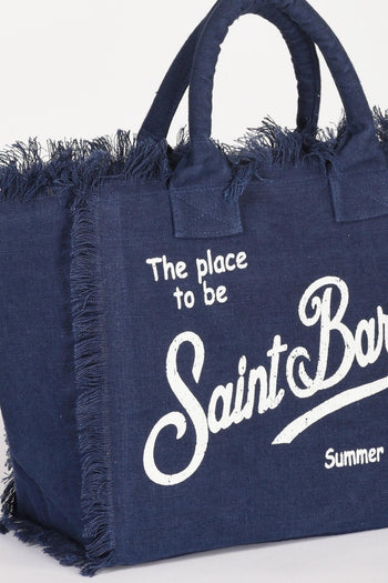 Saint Barth Borsa Vanity Blu Donna - 4