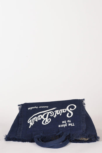 Saint Barth Borsa Vanity Blu Donna - 6