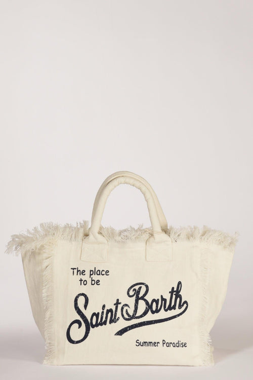 Saint Barth Borsa Vanity Bianco/blu Donna