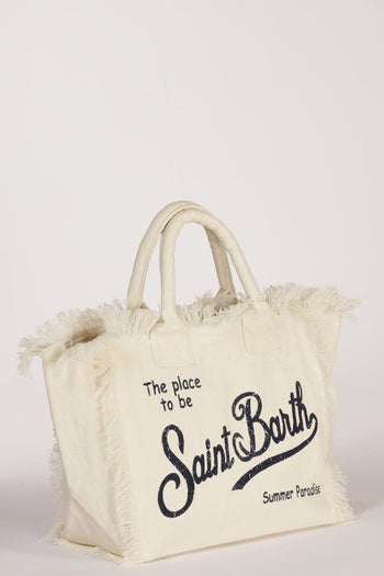 Saint Barth Borsa Vanity Bianco/blu Donna - 3