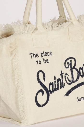 Saint Barth Borsa Vanity Bianco/blu Donna - 4