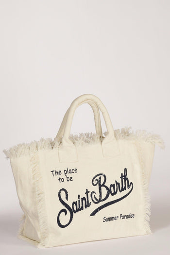 Saint Barth Borsa Vanity Bianco/blu Donna - 5