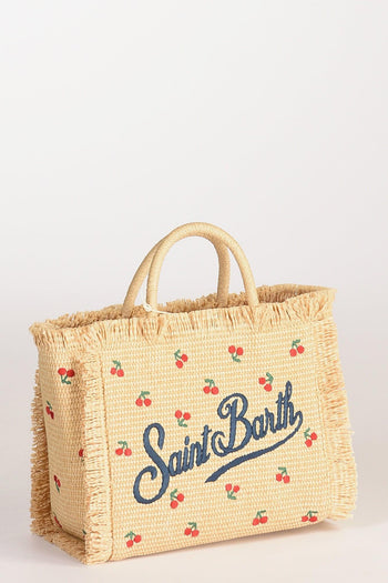 Saint Barth Borsa Colette Beige/rosso/verde Donna - 3