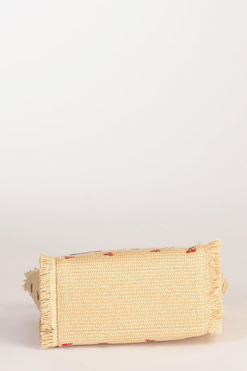 Saint Barth Borsa Colette Beige/rosso/verde Donna - 6