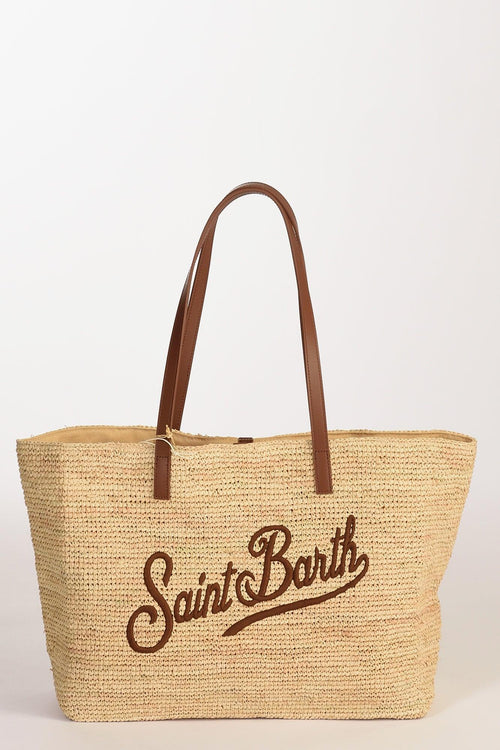 Saint Barth Borsa Raffia Beige Chiaro/beige Donna