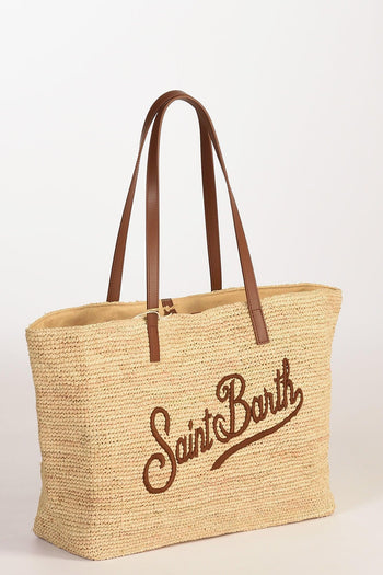 Saint Barth Borsa Raffia Beige Chiaro/beige Donna - 3