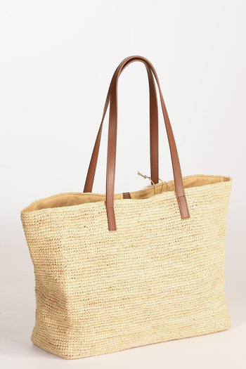 Saint Barth Borsa Raffia Beige Chiaro/beige Donna - 5