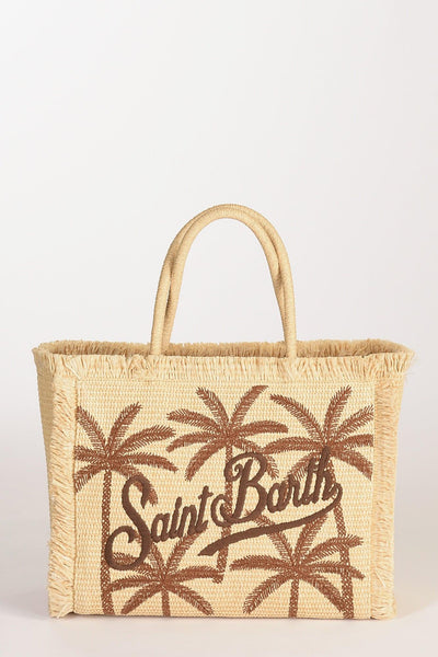 Saint Barth Borsa Vanity Beige/marrone Donna