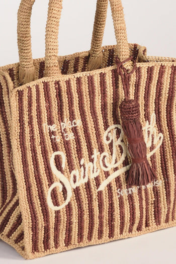 Saint Barth Borsa Colette Marrone/beige Donna - 3
