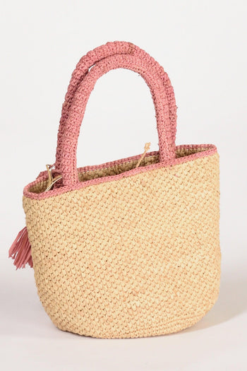 Saint Barth Borsa Marcy Beige/rosa Donna - 4
