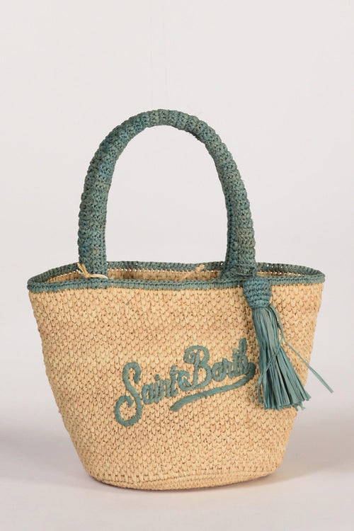 Saint Barth Borsa Marcy Beige/azzurro Donna