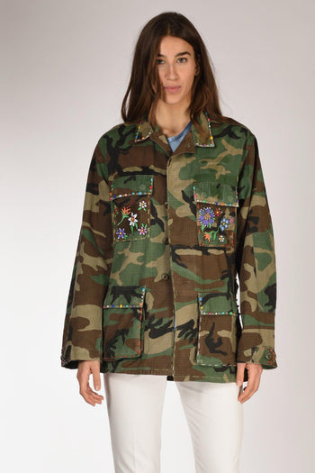 Giacca Mimetica Verde/multicolor Donna - 2