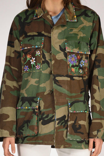 Giacca Mimetica Verde/multicolor Donna - 3