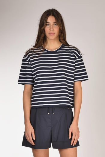 Maglia Rigata Blu/bianco Donna - 2