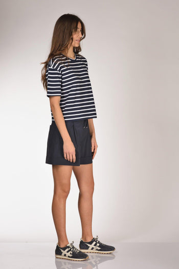 Maglia Rigata Blu/bianco Donna - 4
