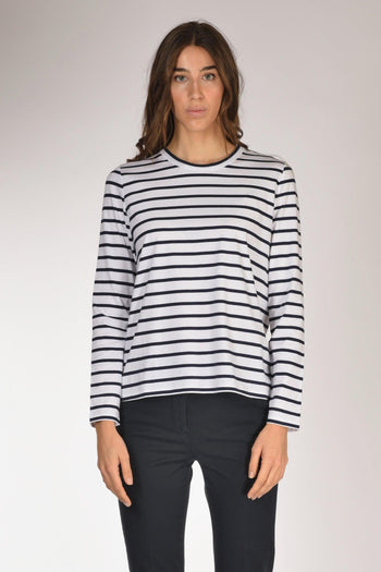 Maglia Rigata Bianco/blu Donna - 2