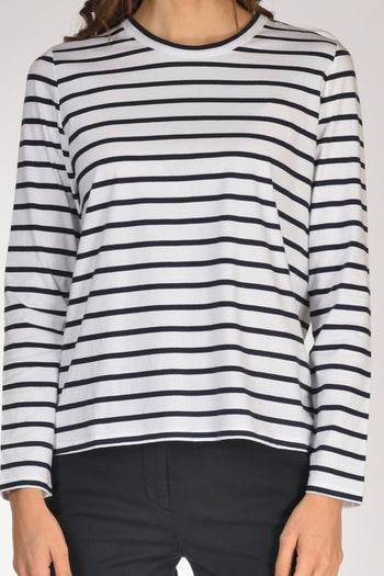 Maglia Rigata Bianco/blu Donna - 3