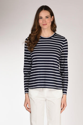 Maglia Rigata Blu/bianco Donna - 2