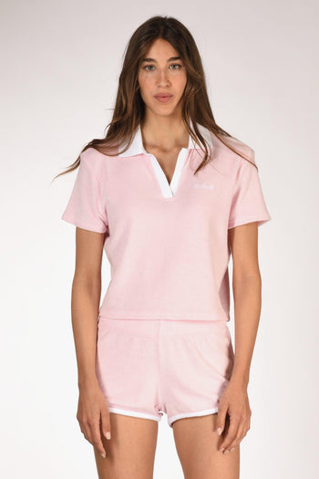 Saint Barth Polo Jaime Rosa/bianco Donna - 2