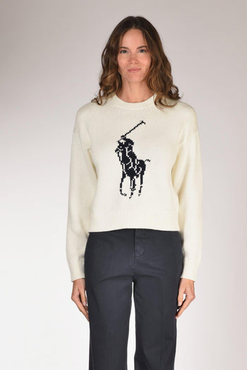 Maglia Logo Bianco/blu Donna - 2