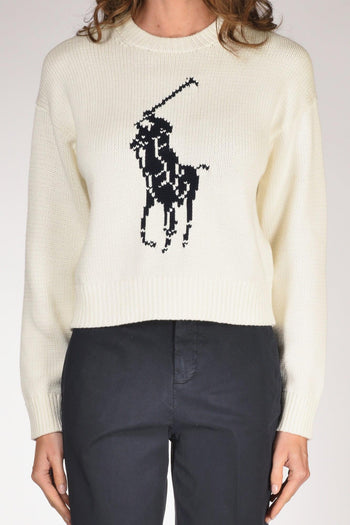 Maglia Logo Bianco/blu Donna - 3