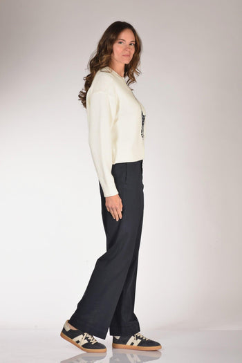 Maglia Logo Bianco/blu Donna - 4