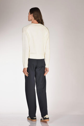 Maglia Logo Bianco/blu Donna - 5