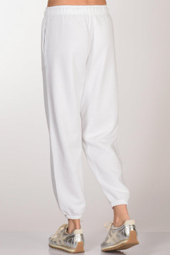 Pantaloni Felpa Bianco Donna - 6