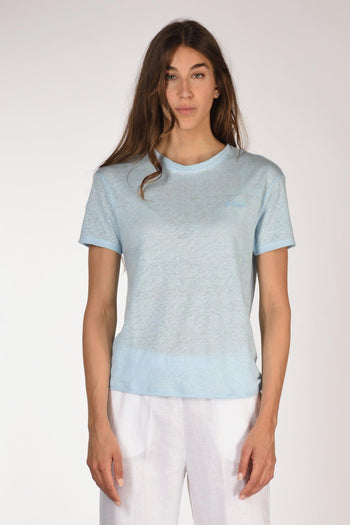Saint Barth Tshirt Hally Azzurro Donna - 2