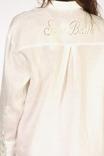Saint Barth Camicia Cristal Bianco Donna - 4