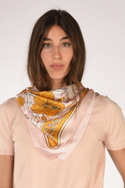 Saint Barth Foulard Kitana Rosa/multicolor Donna