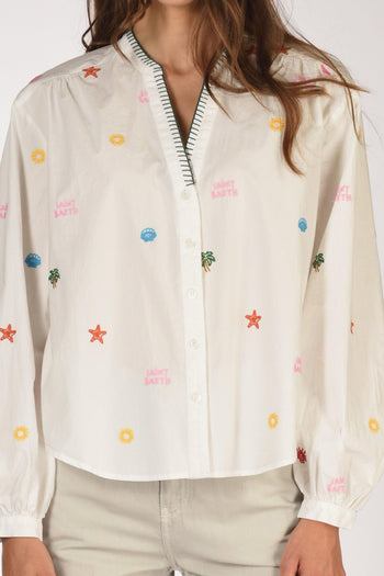 Saint Barth Camicia Liona Bianco Donna - 3