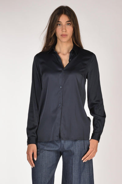 Camicia Colletto Blu Donna