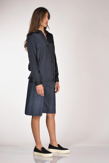 Camicia Colletto Blu Donna - 4