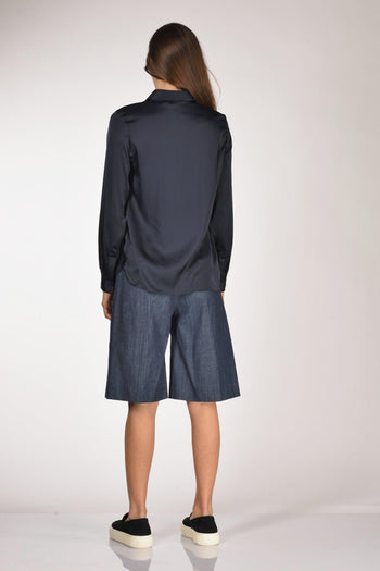 Camicia Colletto Blu Donna - 5