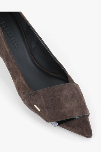 Décolleté 12019 Marrone Donna - 5