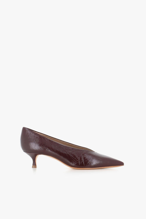 Décollette Babouche Kitten Heel Viola Donna