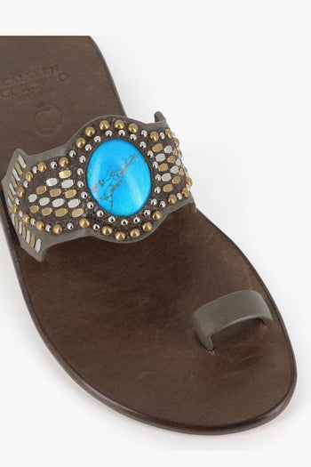 Sandalo Reina Beige Donna - 5