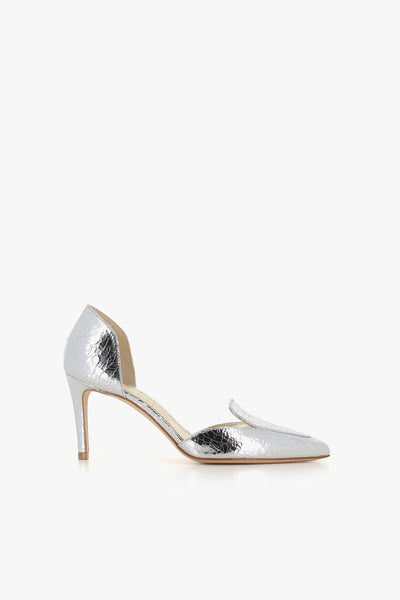 Décolleté Argento Donna