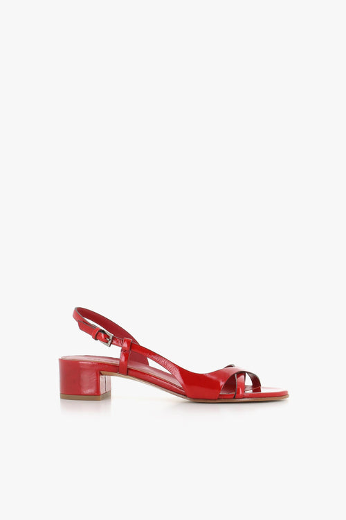Sandalo 12111 Rosso Donna
