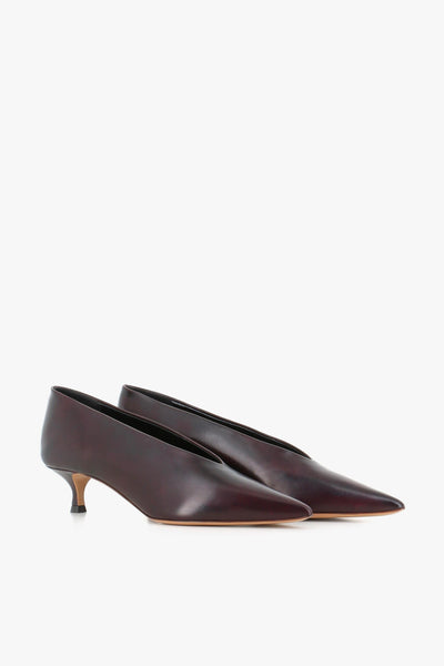 Décollette Babouche Kitten Heel Viola Donna